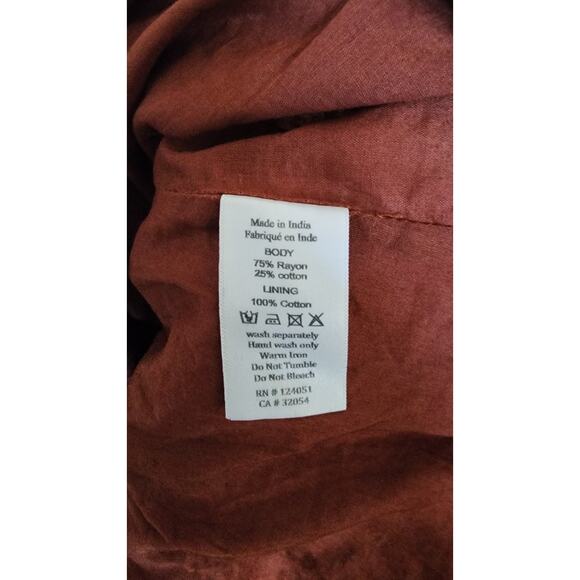 The Odells Anthropologie Tie Dye Flowy Pink 38"L Maxi Skirt Size 1X Made india - Picture 6 of 6